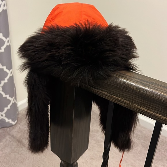 Polo Ralph Lauren Trapper Skit Winter hat Lambs Fur Italy Men’s Large/XL vintage - Picture 11 of 13